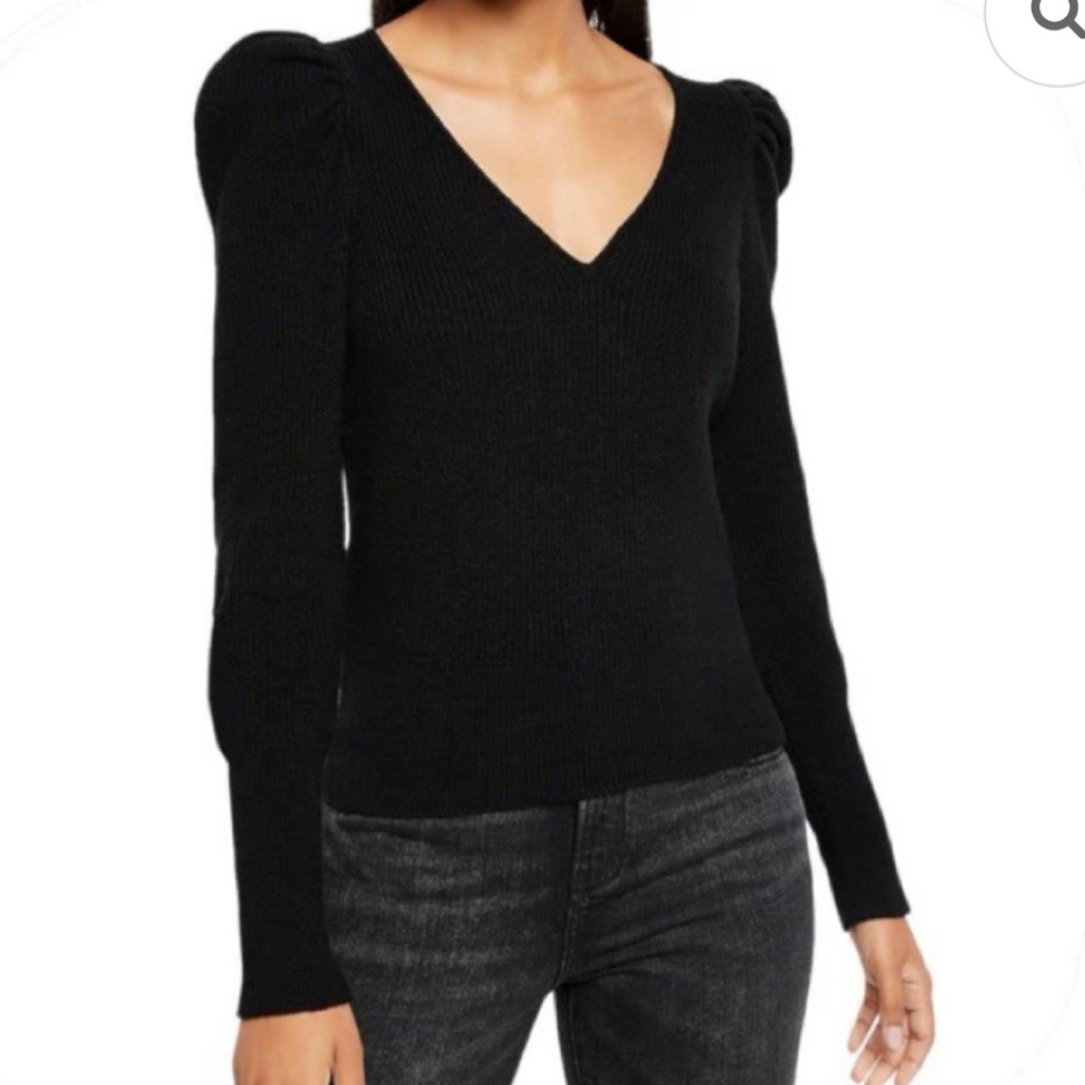 EXPRESS Black V-Neck Women's Sweater